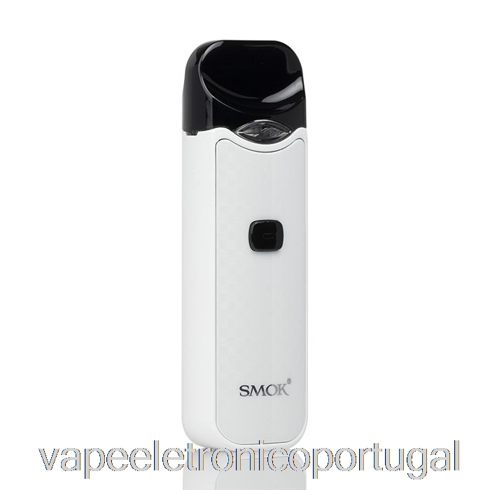 Vape Eletrônico Smok Nord 15w Pod Kit Branco Fibra De Carbono